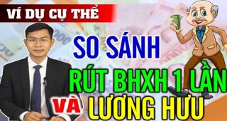 (Tiếng Việt) So sánh rút BHXH 1 lần và hưởng lương hưu qua ví dụ cụ thể