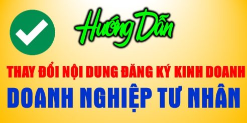 (Tiếng Việt) Thủ tục thay đổi nội dung đăng ký kinh doanh của doanh nghiệp tư nhân năm 2024