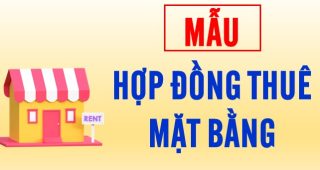 (Tiếng Việt) Mẫu hợp đồng thuê mặt bằng